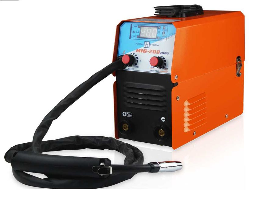F646 Máquina soldar MIG-200 IGBT MIG MMA TIG soldagem sem gás
