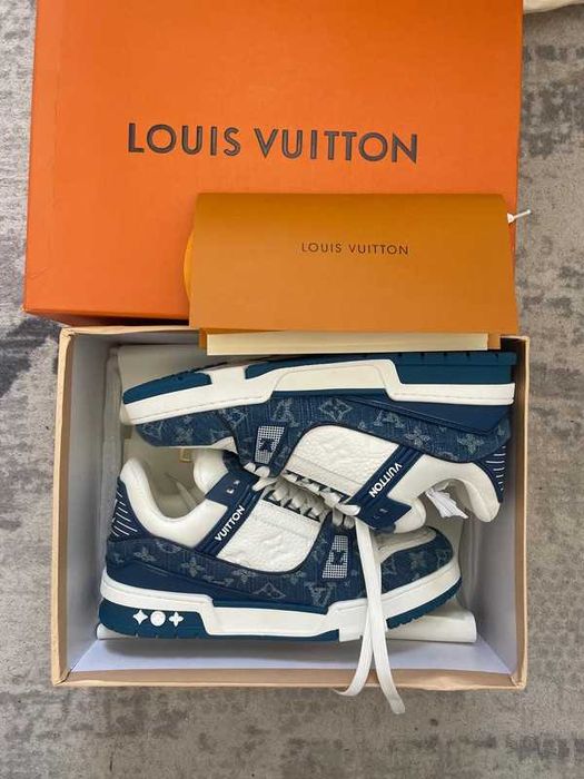 "Buty koszykówki "Louis_Vuitton_Trainer_Blue Roz.43