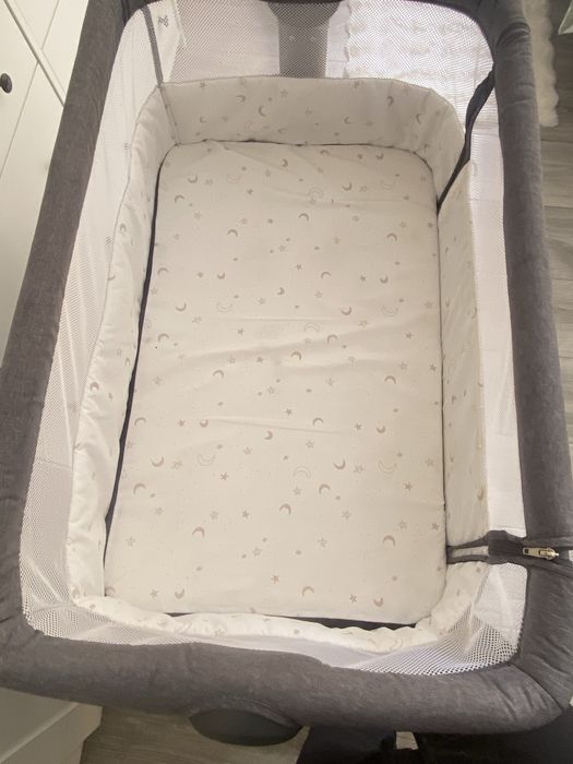 Berço Com Cesto Luxury Cinza Kinderland