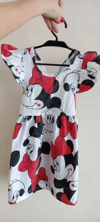 Jak nowa sukienka sukieneczka myszka minnie Disney handmade r.98-104