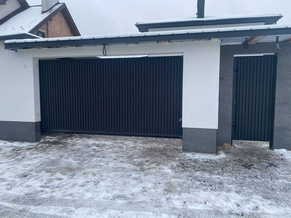 Сучасні металеві відкатні ворота— ВИГОТОВЛЕННЯ та МОНТАЖ!