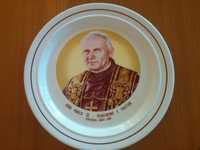 Prato comemorativo da visita do Papa Joao Paulo II