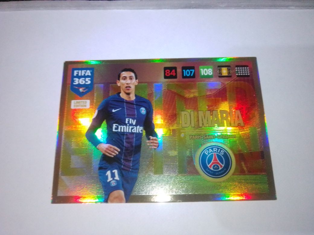 Karta limited edition FIFA 365 Panini Di Maria 2017 PSG