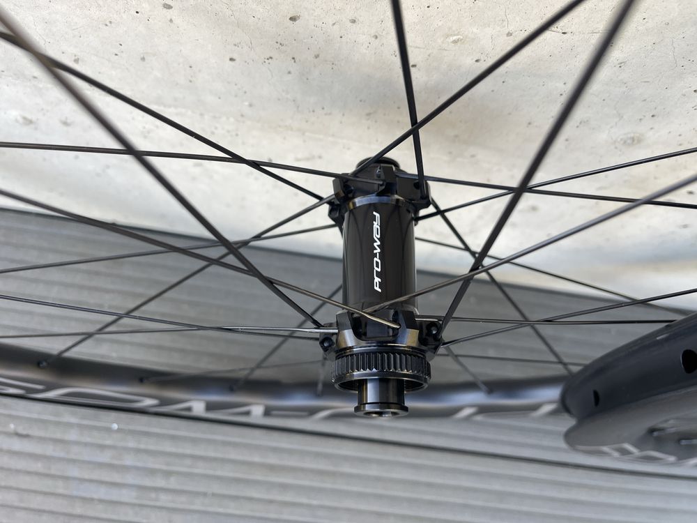Koła szosowe carbon PRO-WAY VENOM 45/50mm GRAY 1425g (gravel)