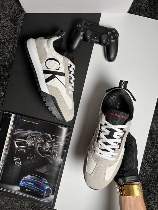 Чоловічі кросівки кельвін кляйн Calvin Klein GTX Light Grey White