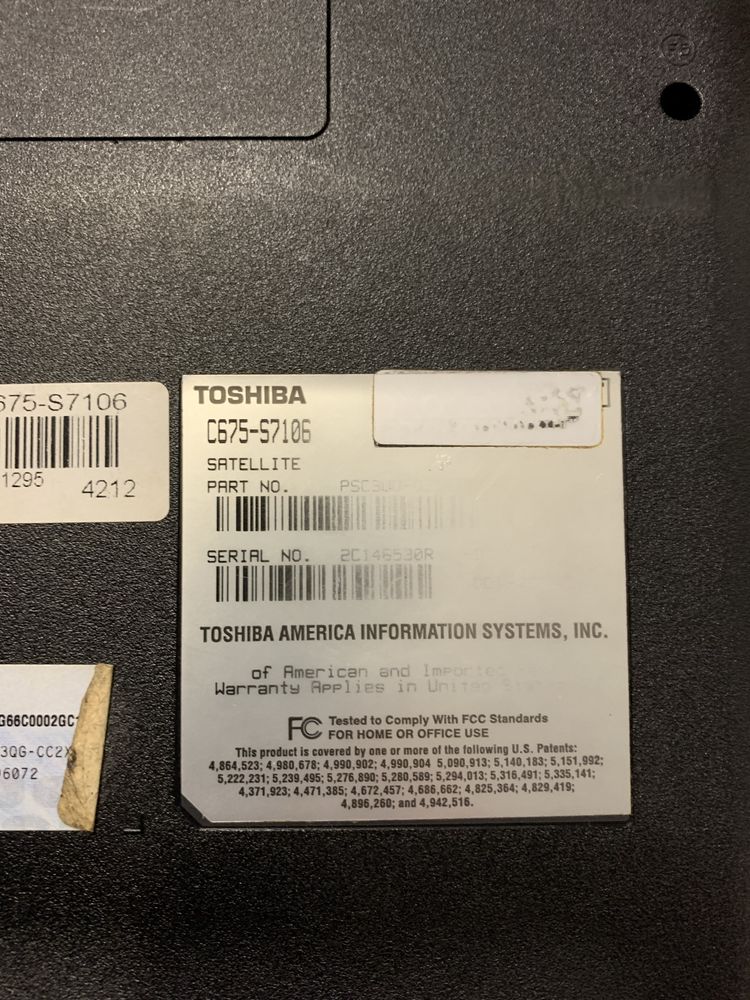 Ноутбук Toshiba C675-S7106