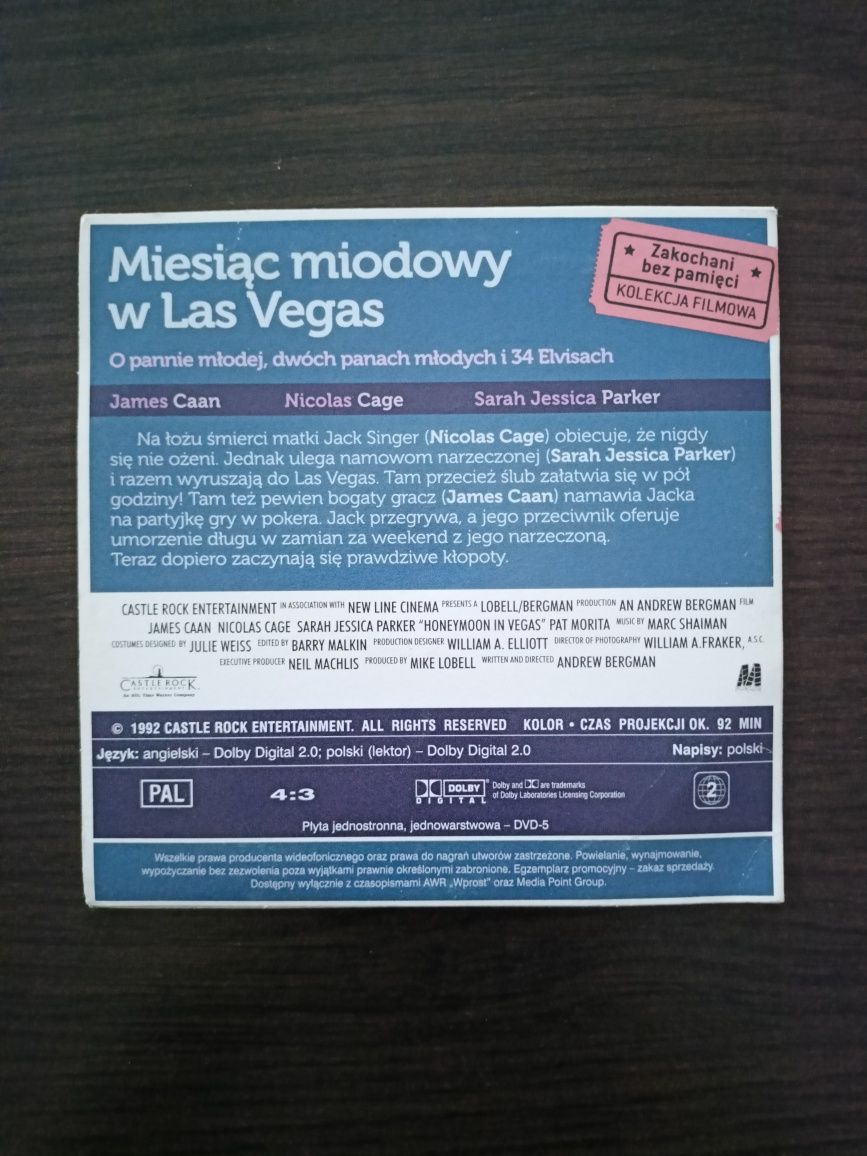 Miesiąc miodowy w Las Vegas - Film DVD STAN BARDZO DOBRY