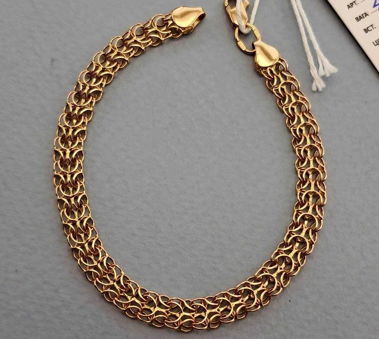 Браслет золото 5,51 гр 19 см Золотой браслет