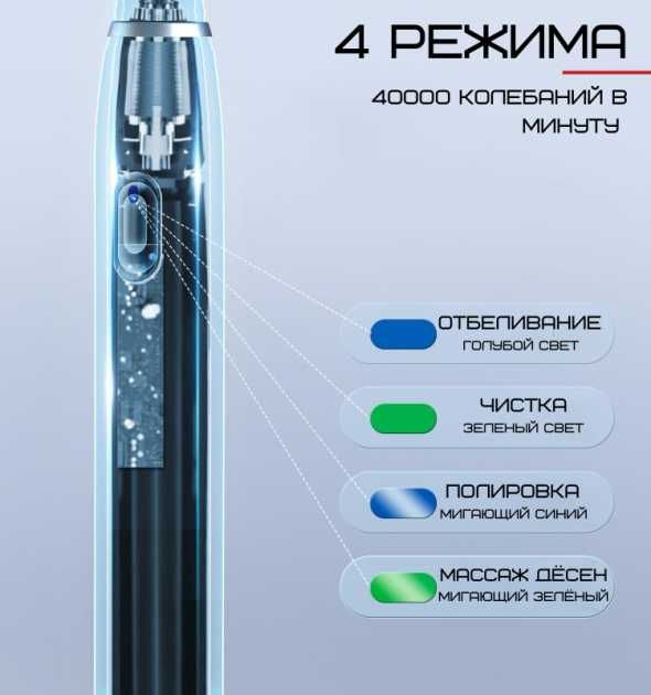 Электрическая Зубная Щетка Звуковая Seago SG551 4 Режима оригинал
