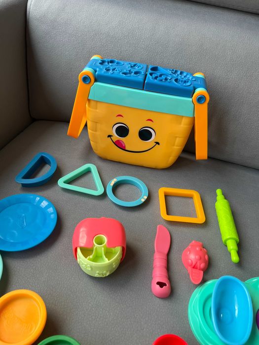 Play-Doh 2 Zestawy Piknik + Fabryka Lodów Akcesoria + 5 Tub Ciastoliny