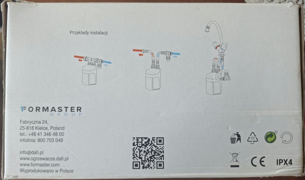 Проточний  електричний  водонагрівач  DAFI
