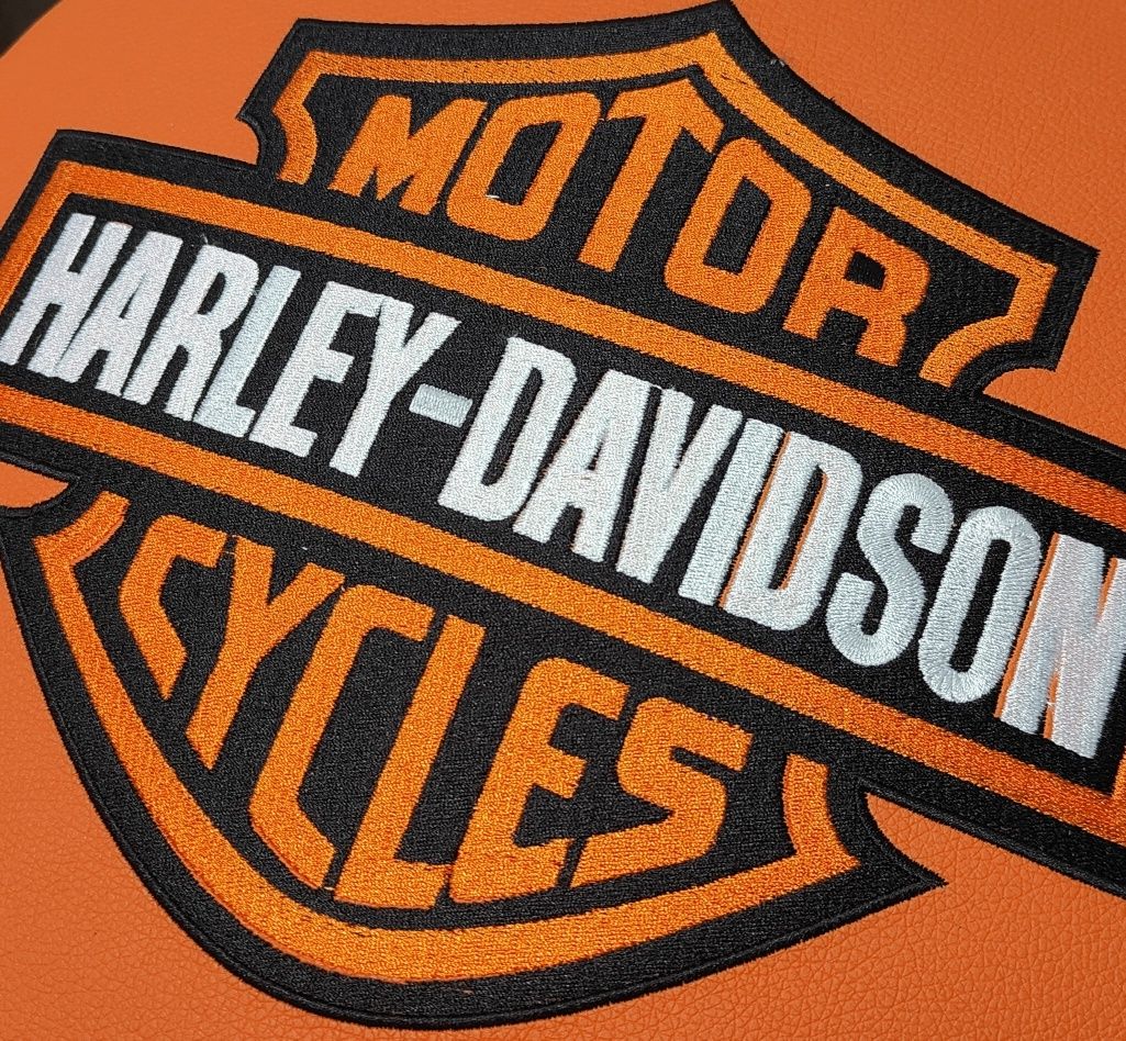 Hoker beczka pufa Harley Davidson