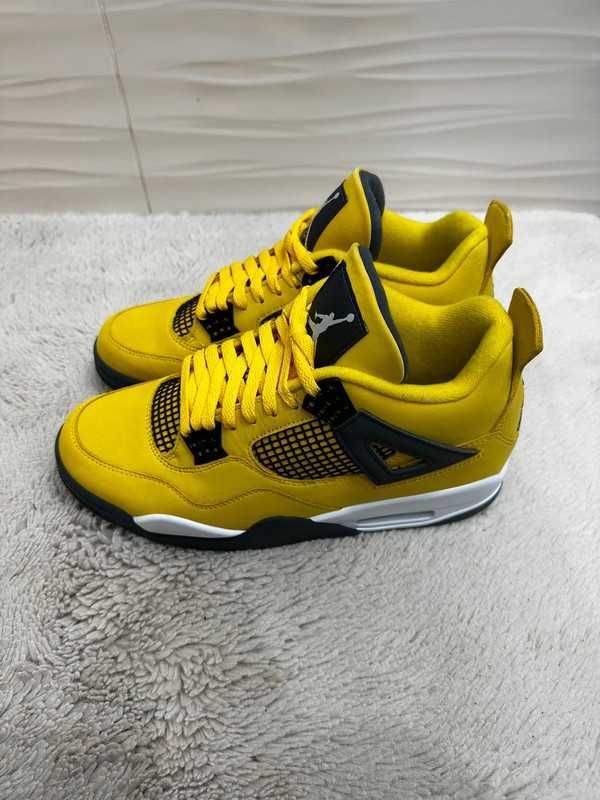 *NoweJordan4_ButyAir4_Oryglnał_yellowUnisexTrampki*Wybór letni 44