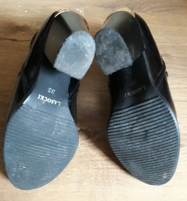 Lasocki czarne buty,botki 36