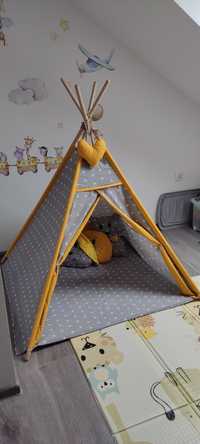 Namiot tipi teepee dla dziecka mata + 3 poduszki