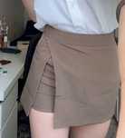 Spodniczka spodnie spodenki szorty khaki bezowa s 36 mini krotka