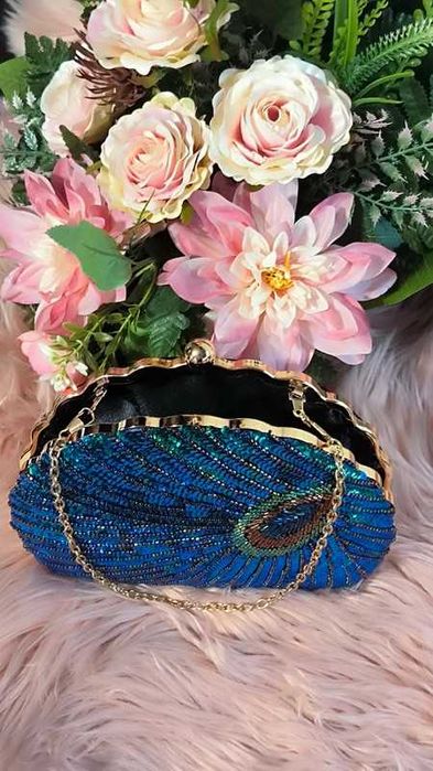 Piękna torebka cekiny kopertówka