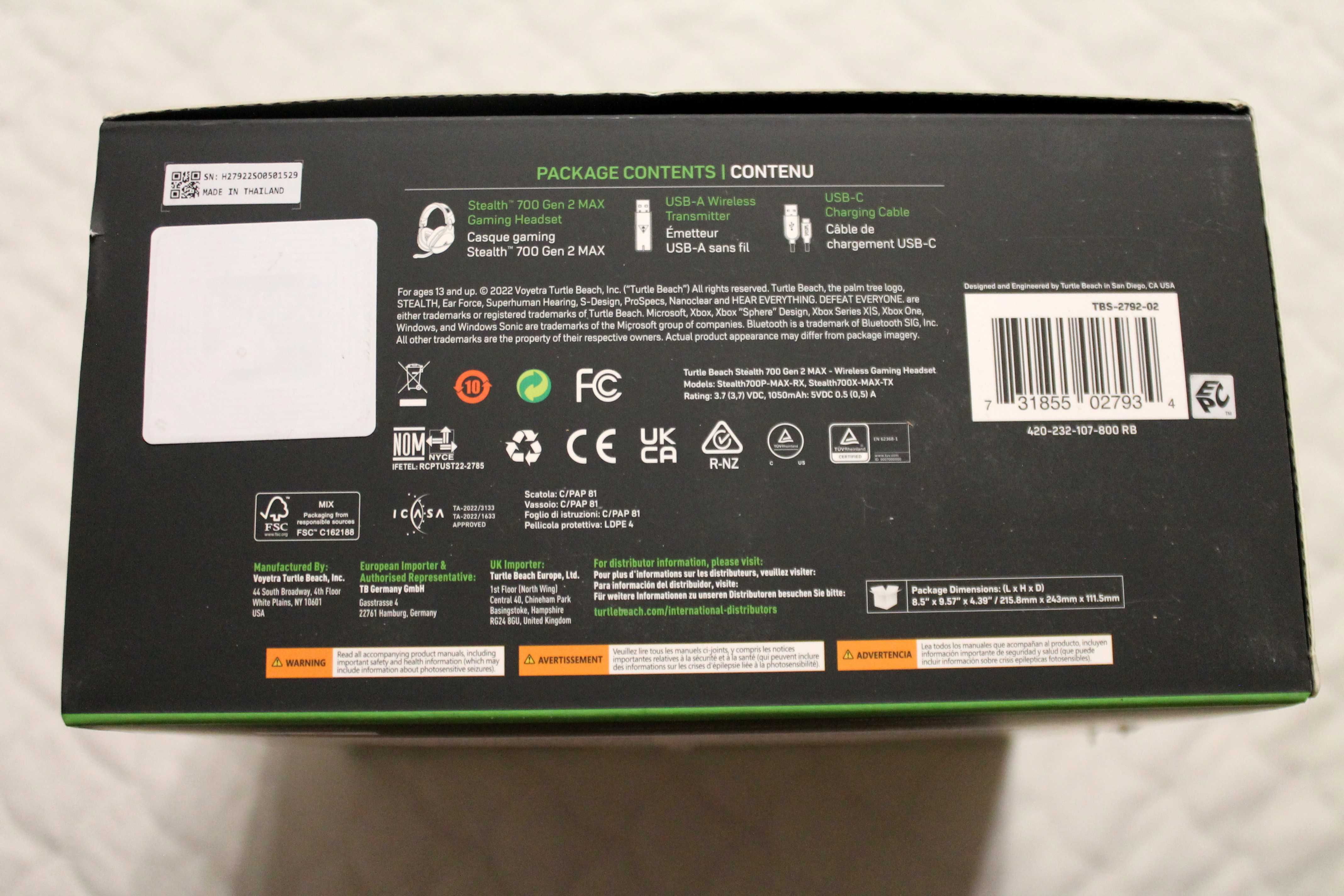 Słuchawki Bezprzewodowe Mikrofon Turtle Beach Stealth 700 Gen 2 MAX