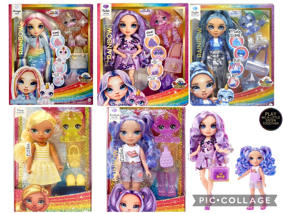 Ориг rainbow high violet slime рейнбоу амая amaya skyler littles слайм