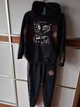 Zestaw bluza dresowa z kapturem spodnie Harry Potter dres r 152