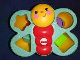 Sorter kształtów motyl 6 klocków fisher price