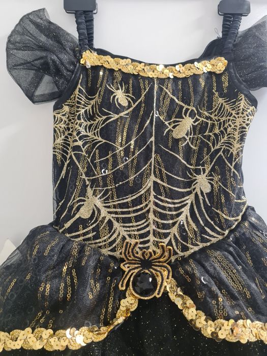 Strój karnawałowy suknia pająk