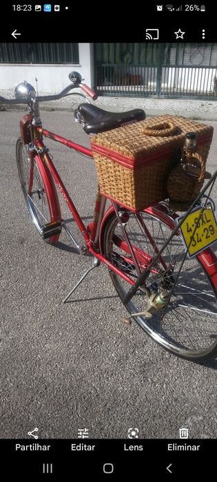 Biciclete  pasteleira,travoes de alavanca