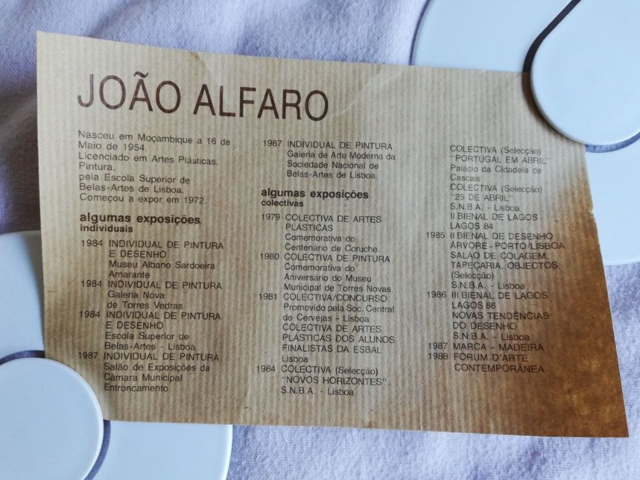 Serigrafia Rara de João Alfaro 1988 Assinada e Autenticada