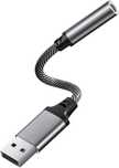 Adapter Audio z USB na Jack 3,5 mm - Karta Muzyczna USB - NOWY -