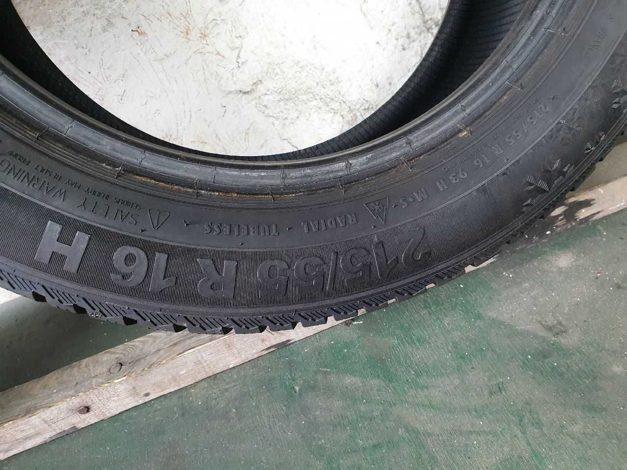 Dwie Opony zimowe 215/55R16 7,2mm Semperit Speed-Grip 3