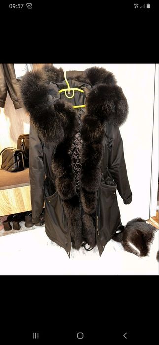 Куртка парка з меховим воротніком