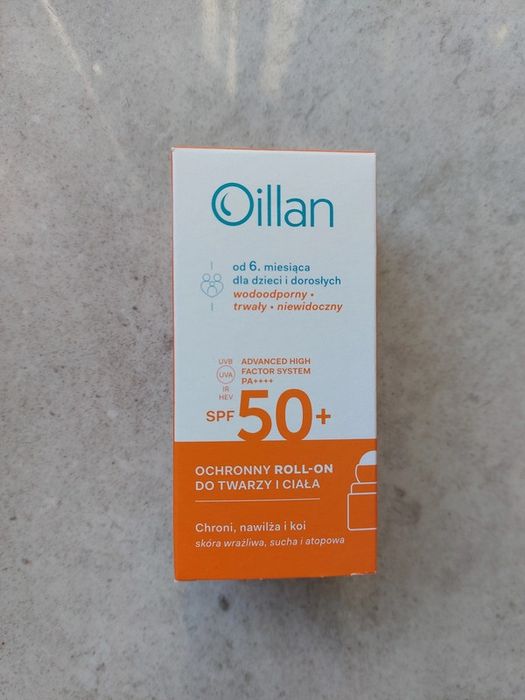 Oillan Sun Ochronny krem roll-on z filtrem przeciwsłonecznym SPF 50