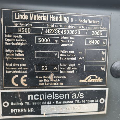 Linde H50D Diesel kabina