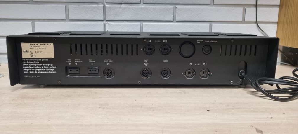 Amplituner BRAUN Regie 350. Hi-fi stereo. Vintage