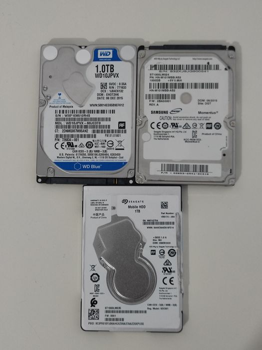 Discos HDD 1TB 2.5 polegadas