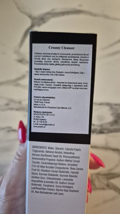 Pca skin zel kremowy cream cleanser Nowy oryginalny
