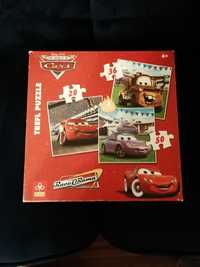 Puzzle Auta Cars 4+ Disney Pixar Trefl 3 układanki