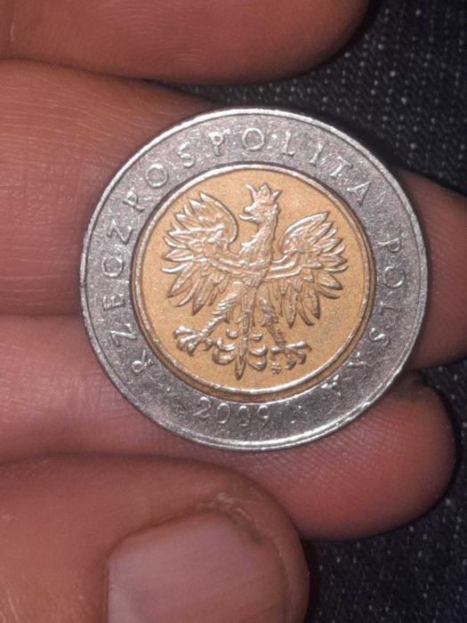 moneta 5 zł destrukt 2009