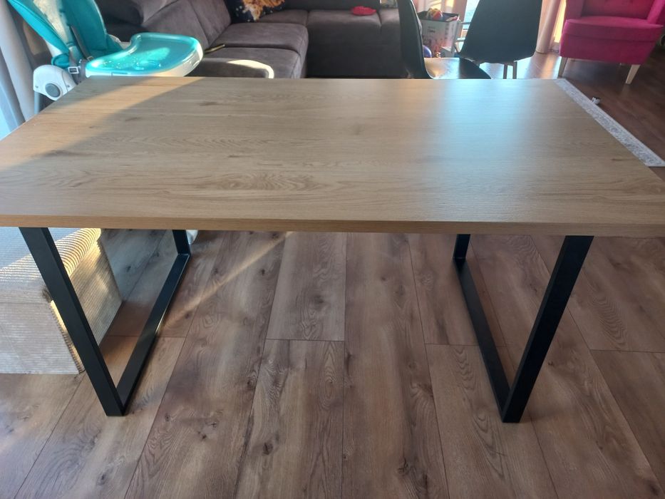 Stół do jadalni 160x90 nogi metalowe