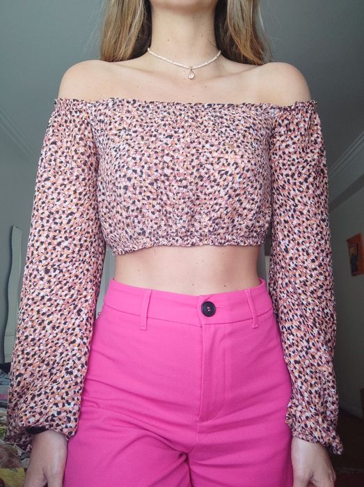 Top sem ombros Pull&Bear