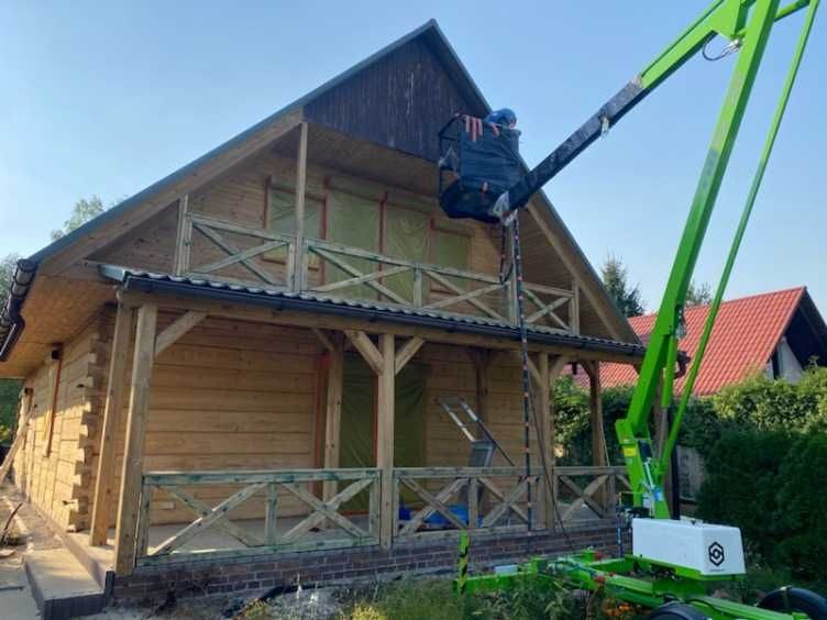 Podnośnik koszowy, zwyżka, podest ruchomy, przeglądy kominiarskie CEEB