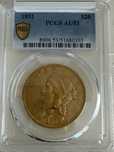 Zlota moneta 20 dolarow 1852 r liberty