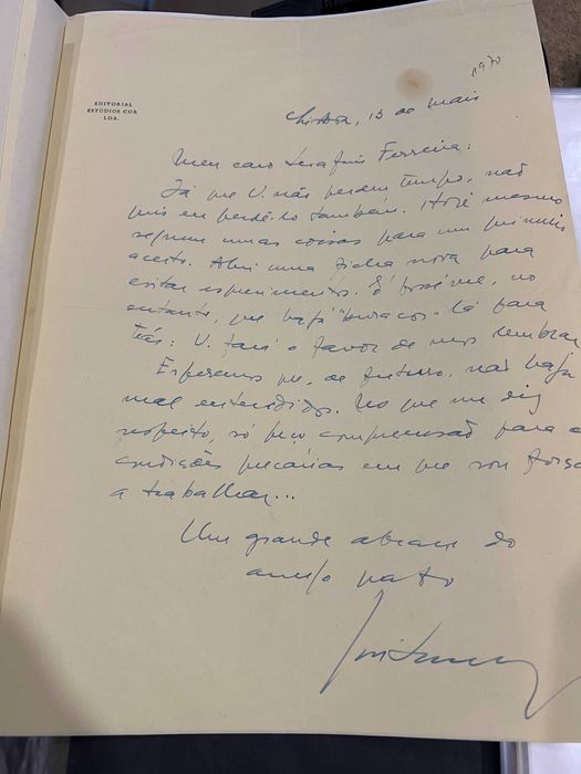 Cartas Originais de José Saramago