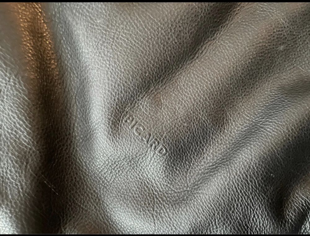 Picard czarna torba shopper 100% skóra jak Massimo Dutti