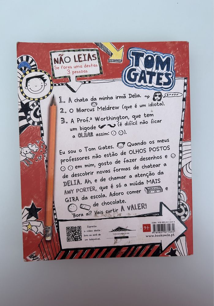 Livro o mundo fantástico de Tom Gates 2ªedição.