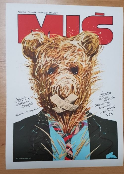 MIŚ Pągowski ORYGINAŁ 1981 plakat filmowy MINT B3 ok 47x33m Bareja Tym