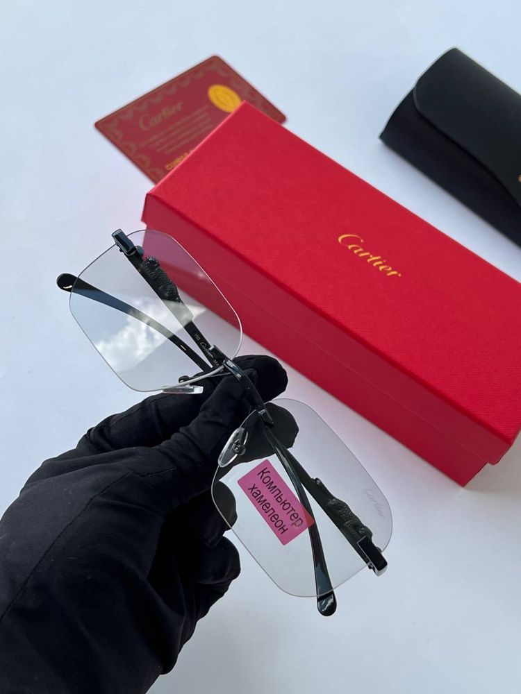 Очки Cartier унисекс линза хамелеон меняет цвет