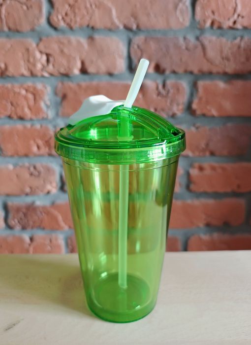Kubek ze słomką 450 ml
