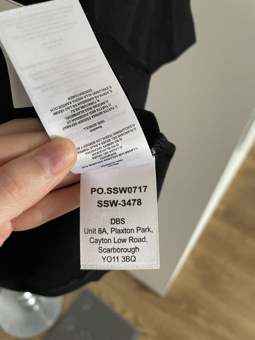 SIKSILK czarna bluzka na krótki rękaw 100% bawełna M