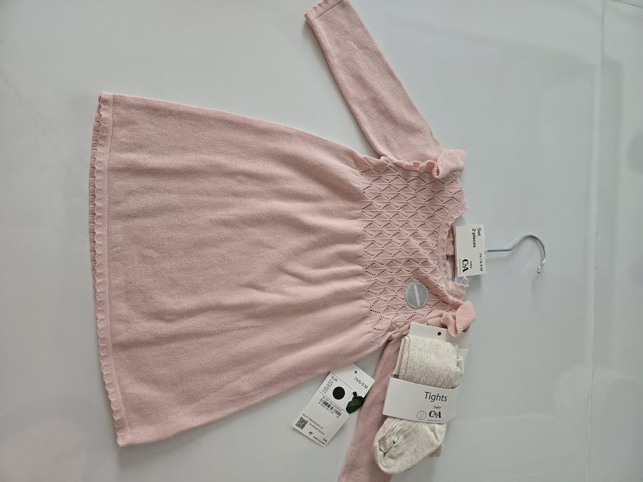 Sukienka rozmiar 74 i rajstopki